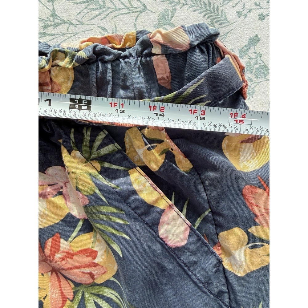 Time and Tru Floral Shorts Women's Size M 8-10 Multicolor Summer - Picture 6 of 8